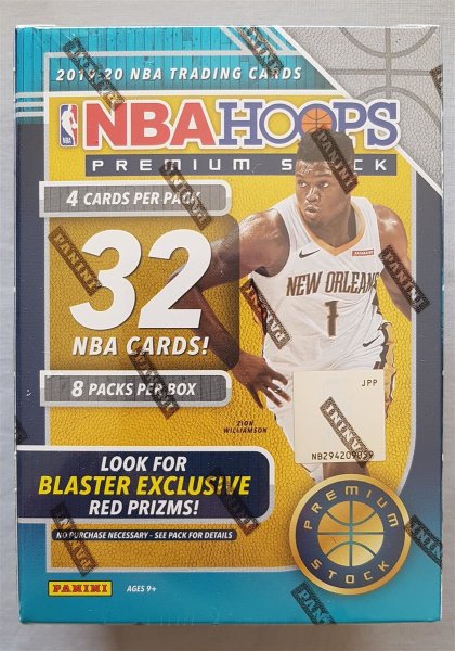 Panini Hoops Premium Stock 2019-20 NBA Basketball Blaster Box