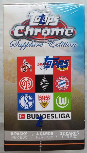 Topps Chrome Bundesliga Sapphire Soccer Box Fu&szlig;ball 2020-21