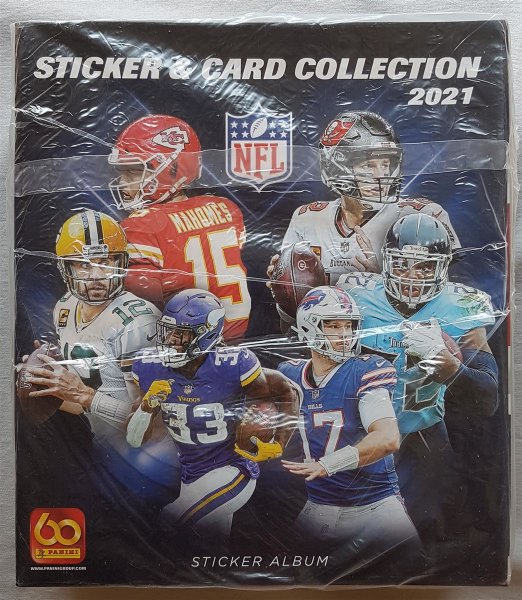 20x Panini NFL Football Sticker Album 2021
