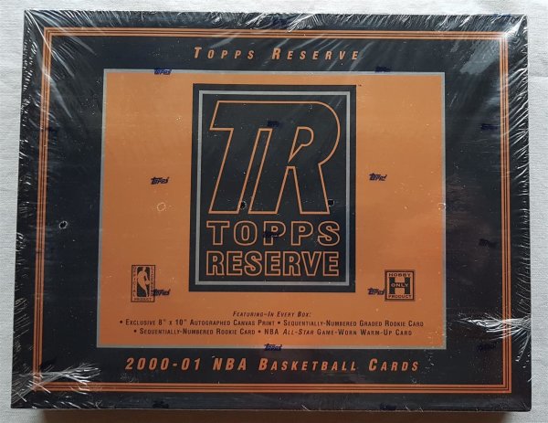 Topps Reserve 2000-01 NBA Hoops Basketball Box Trading Cards