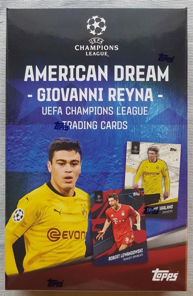 Topps American Dream Giovanni Reyna Uefa Chmapions League Trading Cards Box