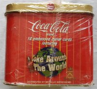 Metallic Impressions Coca-Cola Around World Box Tin 1996