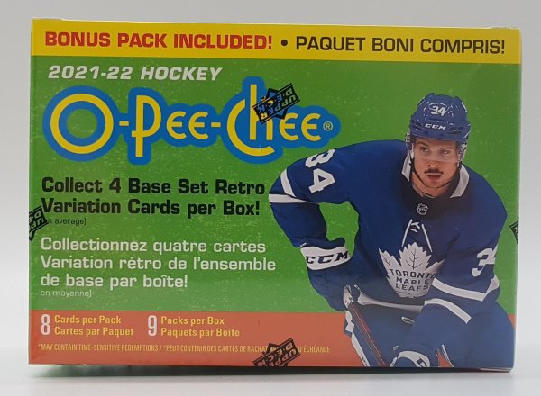 Upper Deck NHL O Pee Chee Hockey Blaster Box 2021-22