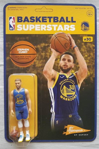 Stephen Curry (Golden State Warriors) NBA ReAction Figure Wave 2 by Super7