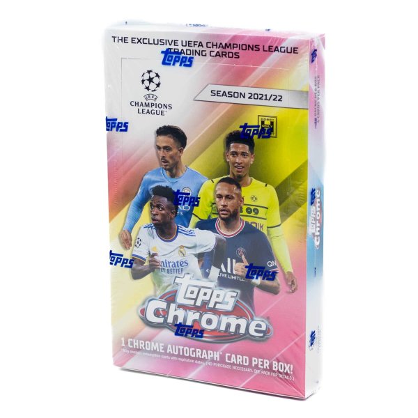 Topps Chrome Champions League Hobby Soccer Box Fu&szlig;ball 2021-22