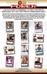 Leaf Pro Set Basketball Box 2021-22 Hobby