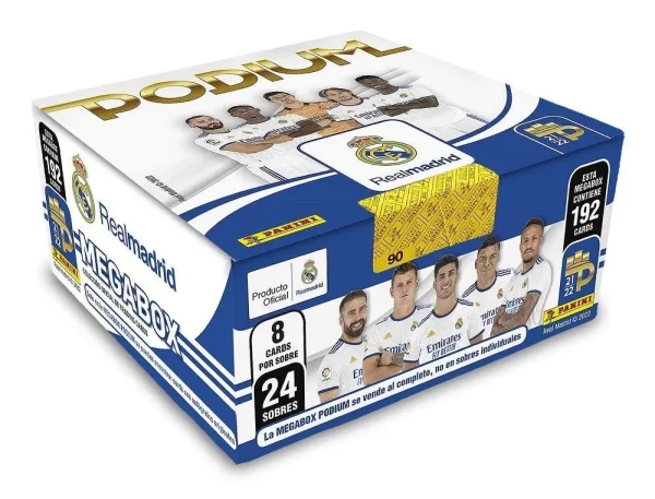Panini Real Madrid Podium Fußball Soccer MEGA Box...