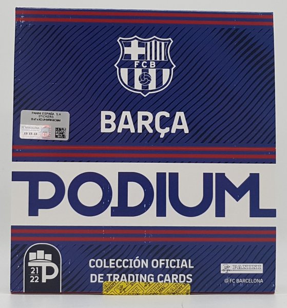 Panini Barcelona Podium Fu&szlig;ball Soccer FatPack Box 2021-22