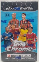 Topps Chrome Bundesliga Hobby Soccer Box Fu&szlig;ball...