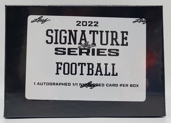 2022 Leaf Signature Series Football 1/1 Autographed HOBBY BOX