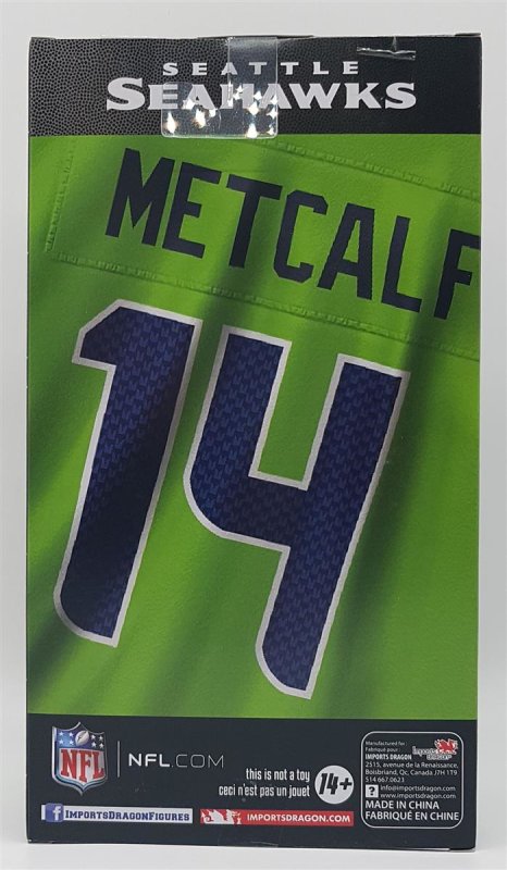 D.K. Metcalf (Seattle Seahawks) Imports Dragon NFL 6 Figure Series 1