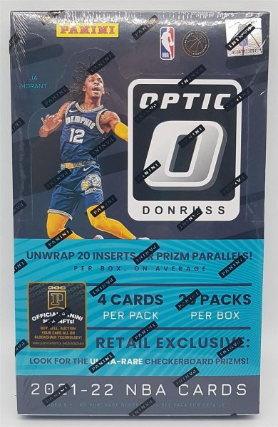 Panini Donruss Optic Basketball NBA Box Retail 2021-22 Trading Cards