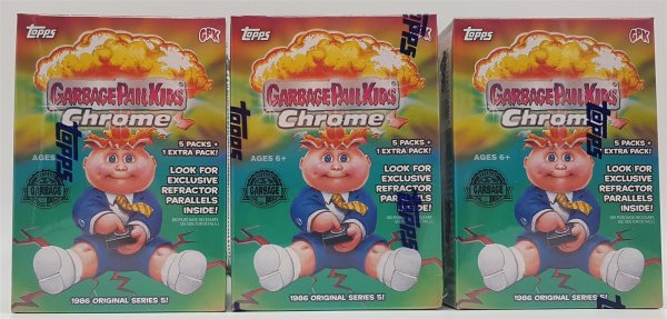 3x Topps GPK Chrome Garbage Pail Kids  Blaster Box 2022