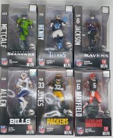Lot of 6 Imports Dragon NFL 6&quot; Figure CHASE