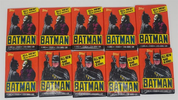 10 Packungen Topps Batman Series 2 1989