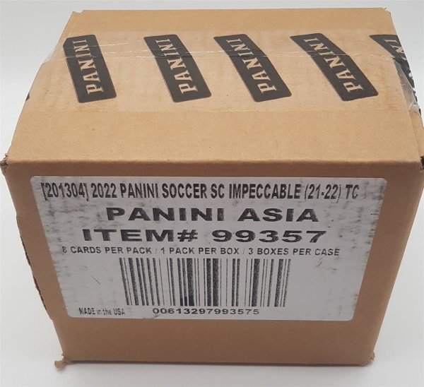 CASE Panini Impeccable Premier League Soccer Hobby Box 2021-22 Asia Edition