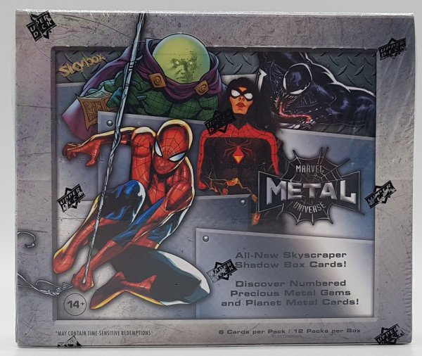  Marvel Spider-Man Metal Universe Trading Cards Hobby Box Upper Deck