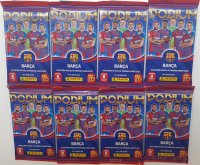 8x Pack Panini Barcelona Podium Fußball Soccer MEGA...