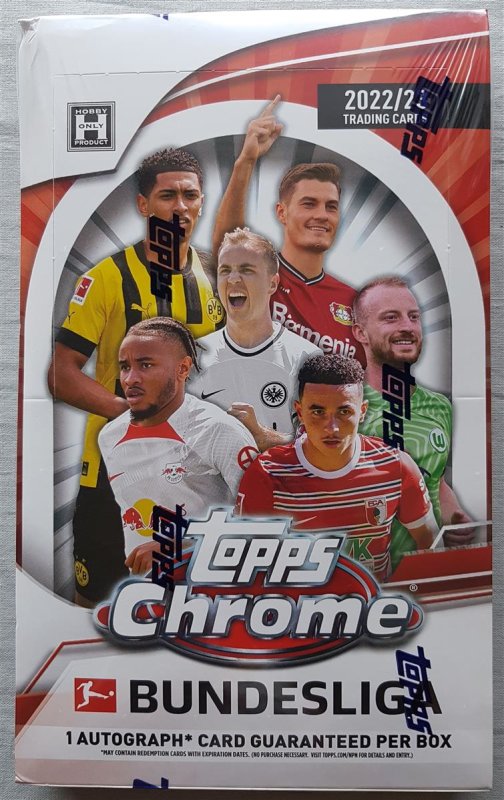 Topps Chrome Bundesliga Hobby Soccer Box Fu&szlig;ball 2022-23