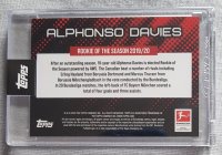Topps Alphonso Davies 496/550 Topps Rookie Year 2019-20 Memorabilia Jersey card