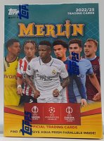 Topps Merlin Chrome Soccer Blaster Box 2022-23