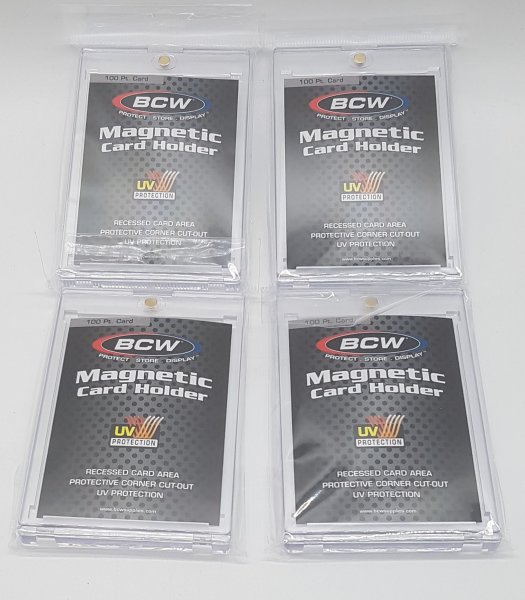 4x BCW Magnetic Card Holder (regular cards 100pt) 