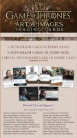 Game Of Thrones Art &amp; Images Trading Cards Hobby Box...