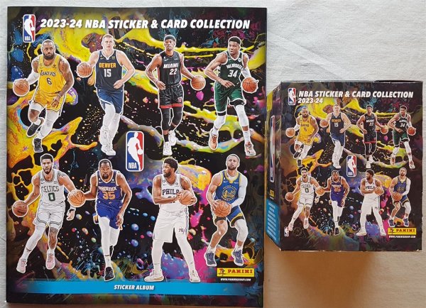 Panini NBA Basketball Sticker Box 2023-24 50 Packs + Album