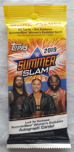 Topps WWE Wrestling Summerslam Fat Packs 2019