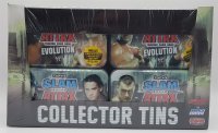 Display mit 8 Tins - Topps WWE Tin Dose 2010 Slam Attax...