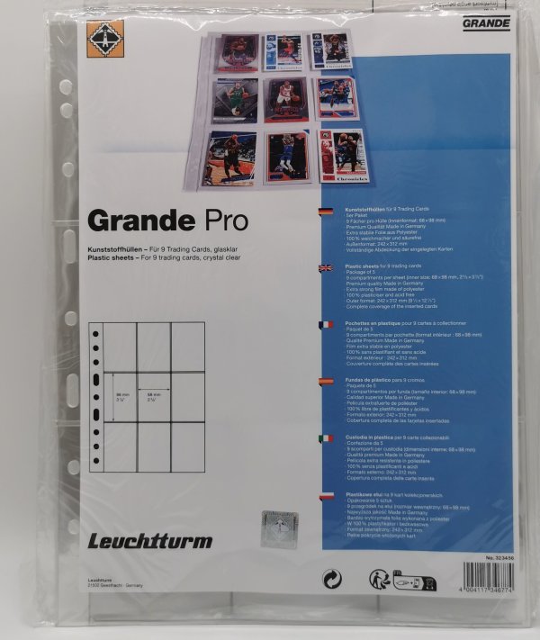 Leuchtturm TCG Sheets Grande Pro Kunststoffhüllen für Sammelkarten