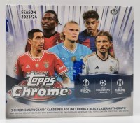 Topps Chrome UEFA Club Competitions 2023-24 Jumbo Box