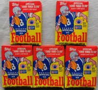 5x Topps Football 1989 Wax Pack