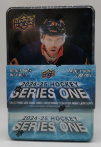 Upper Deck Series 1 NHL Hockey Tin Box 2024-25