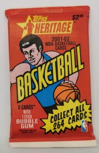 Topps Heritage Hobby Pack 2001-02 NBA Basketball