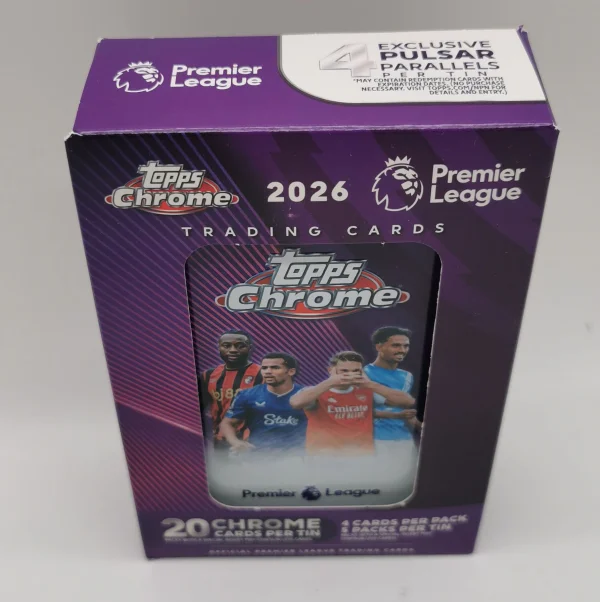 Topps Chrome EPL 2025-26 Tin Box Soccer
