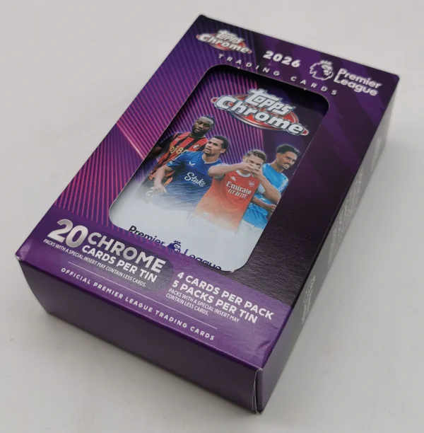 Topps Chrome EPL 2025-26 Tin Box Soccer