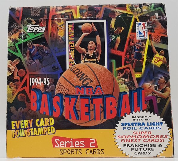 NBA Basketball Topps Jumbo 1994-95 Series II Trading Card Box