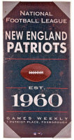 NFL New England Patriots Vintage Sign Patriots Rahmung...