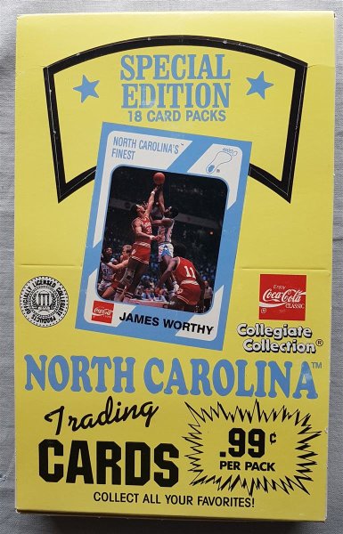 1989/90 Collegiate Collection North Carolina Basketball Hobby Box 1989/90 Jordan