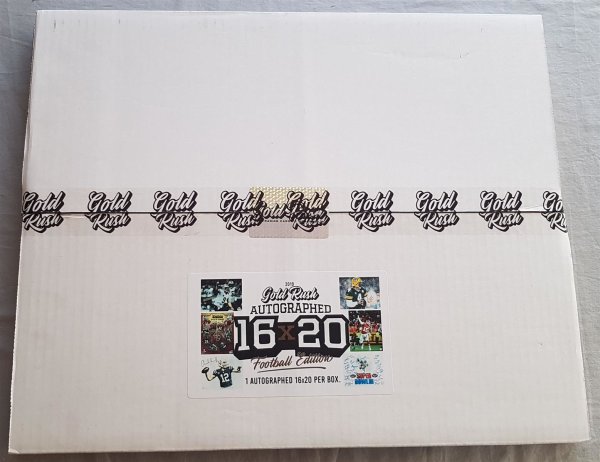 Gold Rush Football NFL Autographed 16x20 Edition Box 2019 