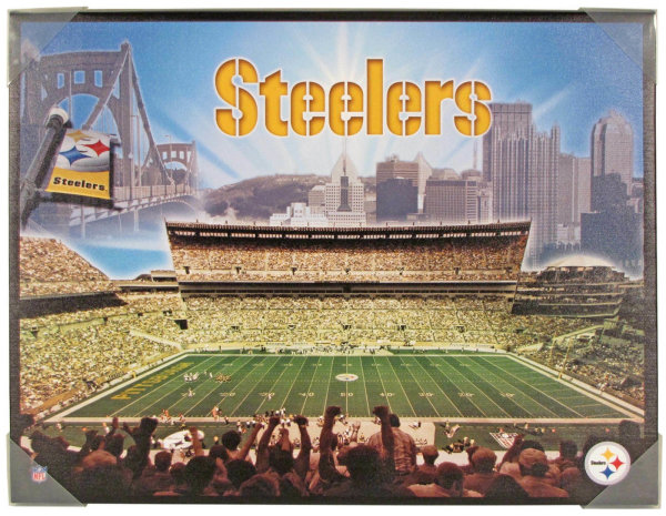 NFL Pittsburgh Steelers Vintage Heinz Field Stadium Artissimo 70x54cm OVP
