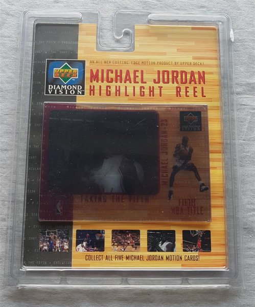 Upper Deck Diamond Vision Michael Jordan Highlight Reel Taking the Fifth 1997-98