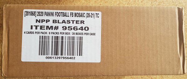CASE Panini Mosaic Blaster NFL Football Box 2020
