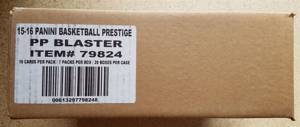 CASE Panini Prestige 2015-16 Basketball Blaster Box NBA 