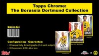 Topps BVB Borussia Dortmund Bundesliga Chrome Box Set 2020-21 ONLY 100!!! 
